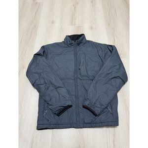 Men's Size Large Columbia Windbreaker Jacket -  Dark Grey